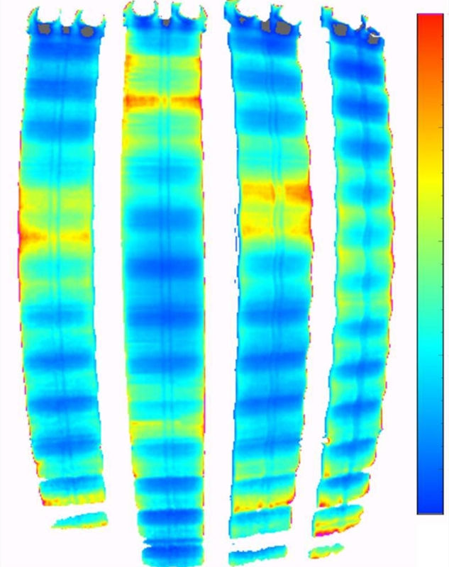 使用涂魔师3D测厚仪测量蛇形管绝缘涂层厚度
