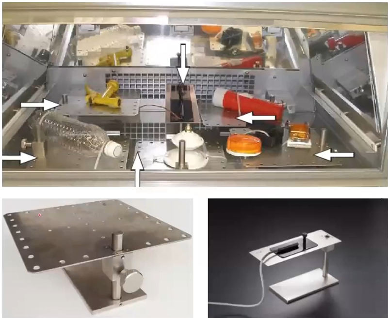 消费电子产品光老化测试样品安装指南
