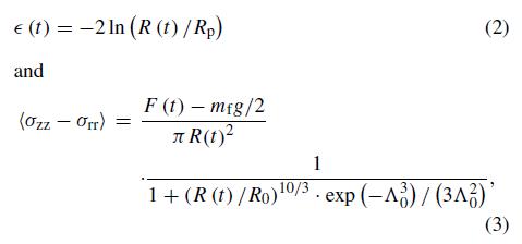 Hencky应变和中丝平面上应力差的平均值