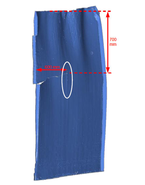 图8半断裂的壳体