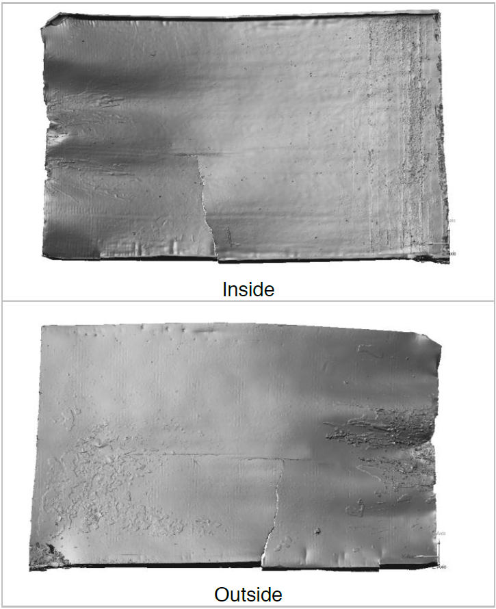 图13断裂壳体的表面轮廓