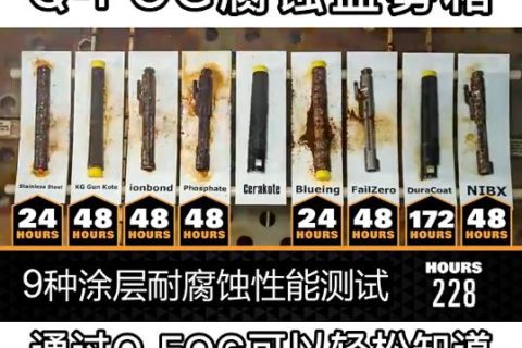 9种涂层腐蚀盐雾测试