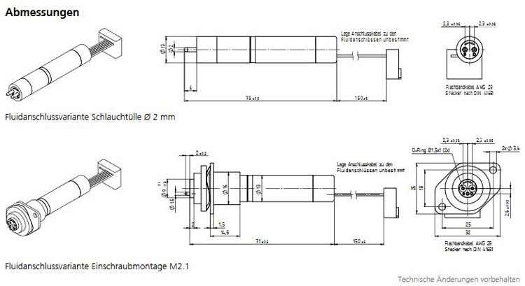 mzr-2521德国进口微型泵的结构图