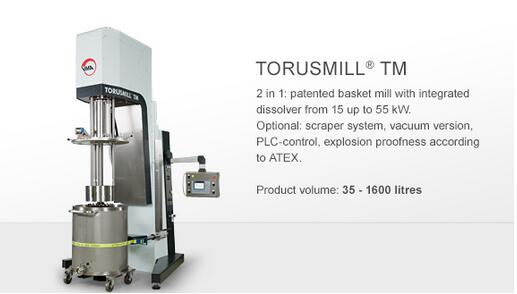 Basket mill TORUSMILL® TM篮式砂磨机