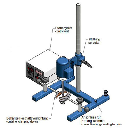 LC30实验型分散机结构图